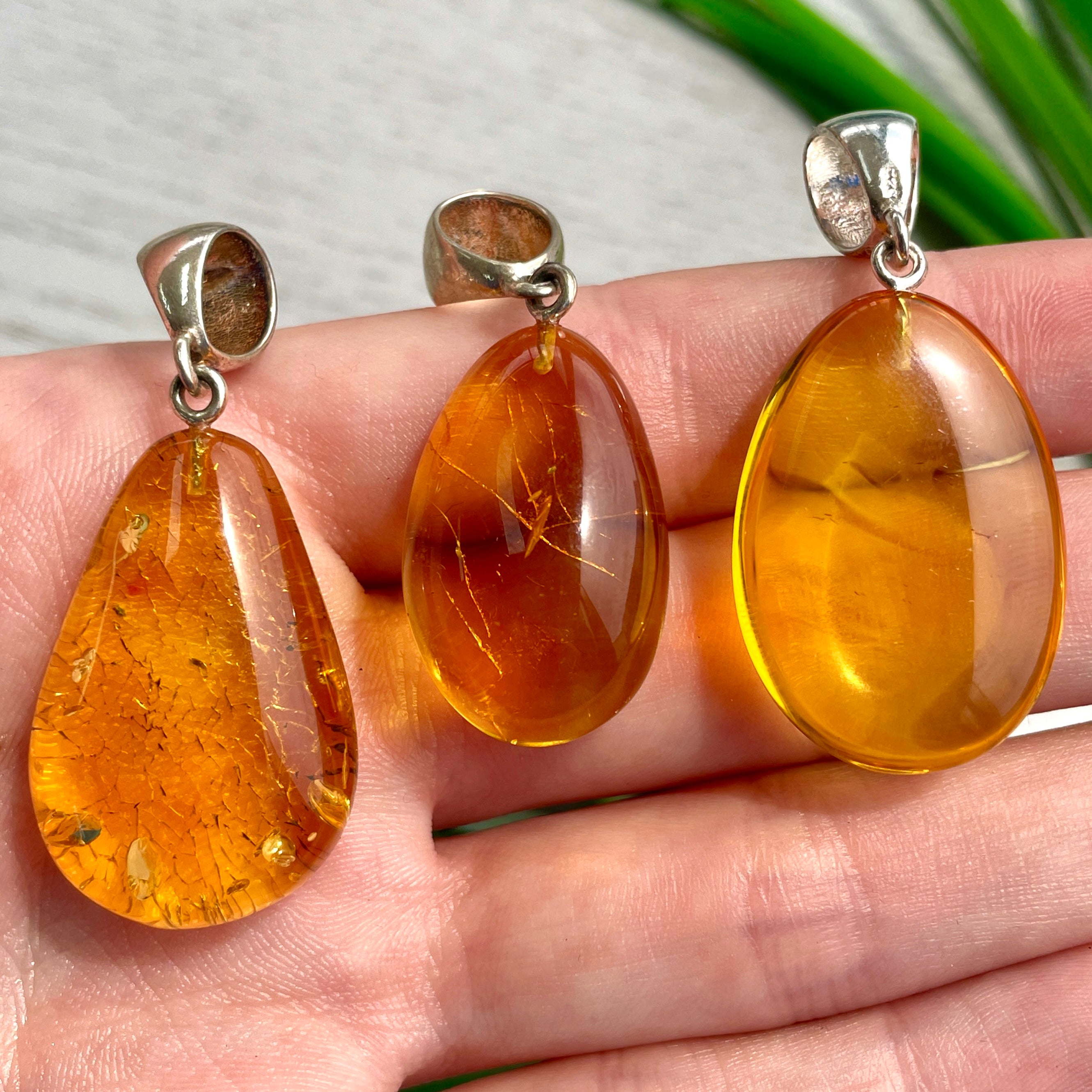 Amber Pendant - Style C Amber Pendant - Style C